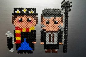 Mary Poppins y Deshollinador (imanes hama beads)